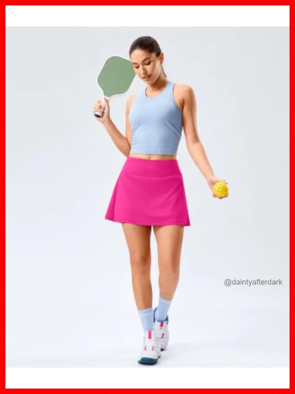 Women's Pleated Tennis Golf Skort High Waisted Stretch Athletic Skirt with